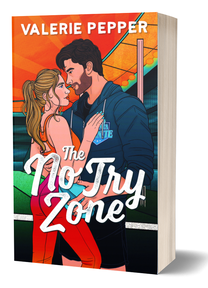 Book cover of 'The No Try Zone' by Valerie Pepper with a colorful design and couple illustration.