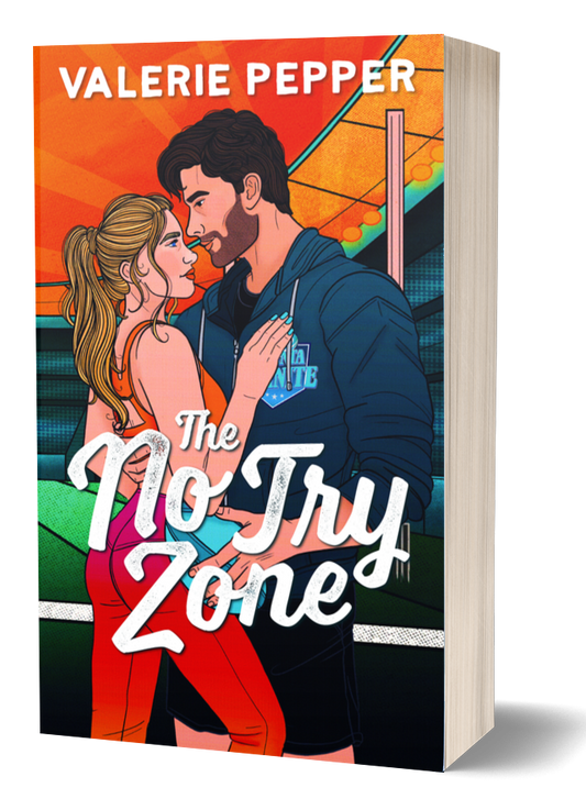Book cover of 'The No Try Zone' by Valerie Pepper with a colorful design and couple illustration.