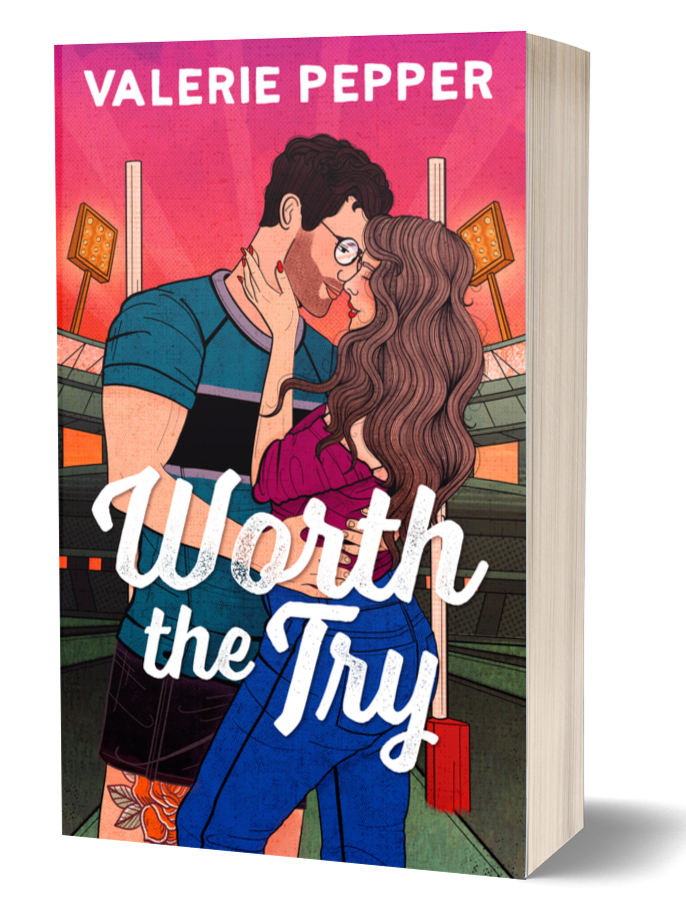 Book cover of 'Worth the Try' by Valerie Pepper with a colorful illustration on a white background